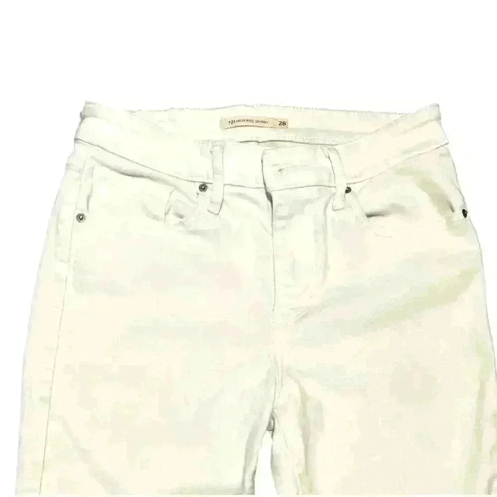 Levi's Jean, High-Rise Skinny White Sz 28. - Picture 2 of 3
